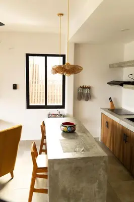 Una cocina o zona de cocina en Casa Teotl Puerto Escondido