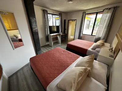 Cama o camas de una habitación en CASA MARIN Pochote