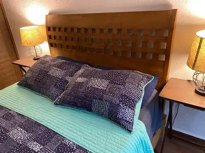 Cama o camas de una habitación en Casa Brisa en Burgos Cuernavaca