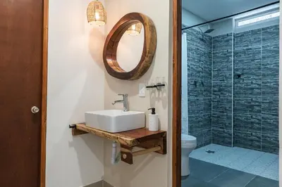 Un baño de Casa Origen Huatulco