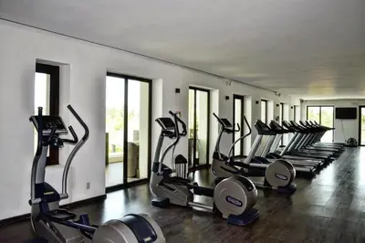 Gimnasio o instalaciones de fitness de Exquisite Acapulco Retreat in La Isla Residence