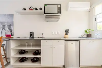 Una cocina o zona de cocina en LOVELY LOFT COYOACAN (CHABELA)