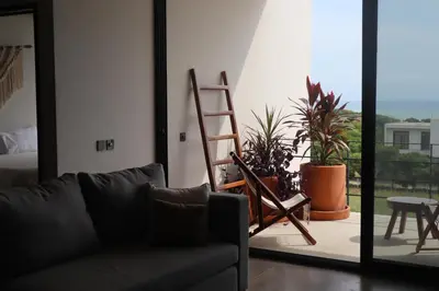 Zona de estar de La Barra Resorts Puerto Escondido
