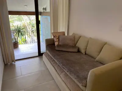 Zona de estar de Casa FRIDA en Pueblo Mágico de Tepoztlán Morelos