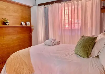 Cama o camas de una habitación en Villa Coyoacan