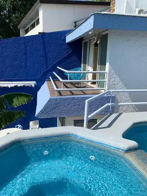 Piscina en o cerca de Casa Azul en la orilla del Lago Tequesquitengo