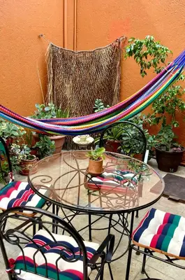 Jardín al aire libre en Casa Mera Mera
