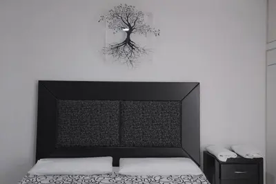 Cama o camas de una habitación en Casa con Alberca adentro cerca de Las Estacas
