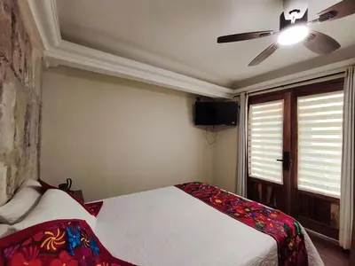 Cama o camas de una habitación en CASA FORTALEZA