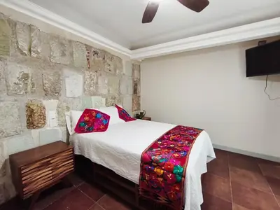 Cama o camas de una habitación en CASA FORTALEZA