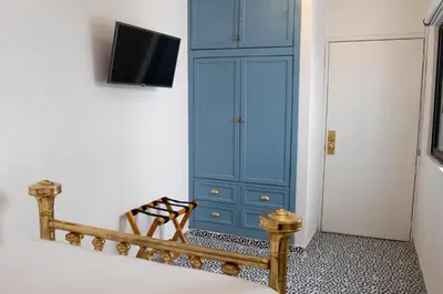 Una televisión o centro de entretenimiento en Casa Zepeda