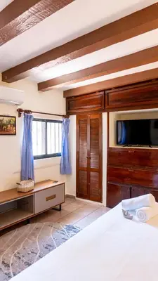 Cama o camas de una habitación en Le Petit Puerto Escondido