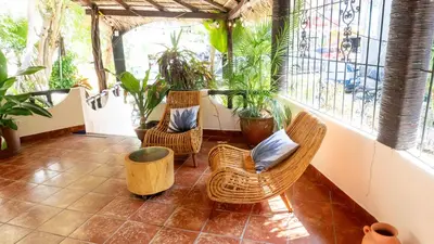 Zona de estar de Le Petit Puerto Escondido