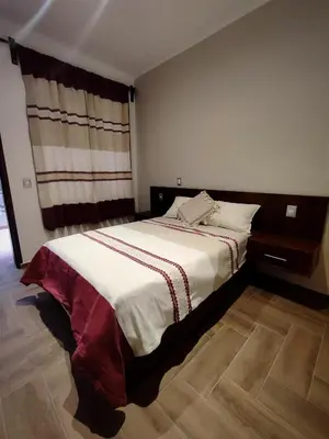 Cama o camas de una habitación en Casa Mictlan. Habitaciones en el Centro de Mitla.