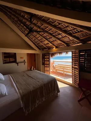 Cama o camas de una habitación en Sebastian de los milagros