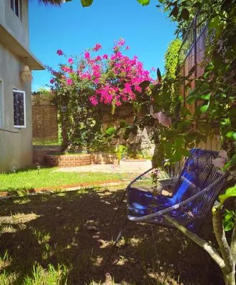 Jardín al aire libre en Casa Real Quetzalcóatl