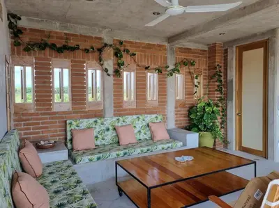 Zona de estar de Casa Kava - Estilo y vibra en Puerto Escondido