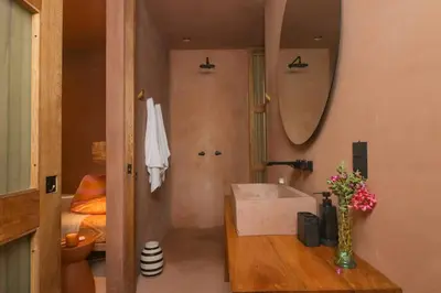 Un baño de Increíble Casa frente a la playa