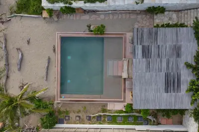 Piscina en o cerca de Increíble Casa frente a la playa