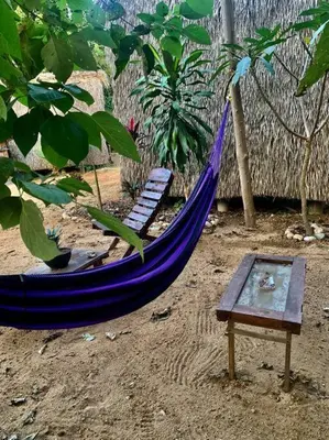 Jardín al aire libre en Casa Teepee