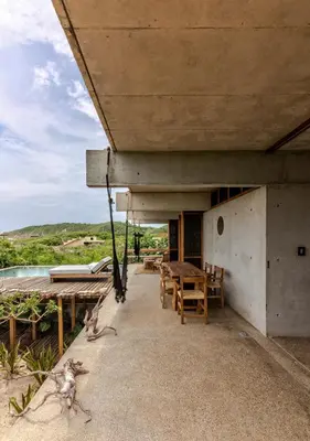 Un balcón o terraza de Casa María, cerca de Casa Wabi y Hotel Terrestre