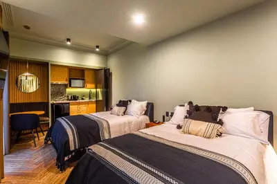 Cama o camas de una habitación en Casa Juarez