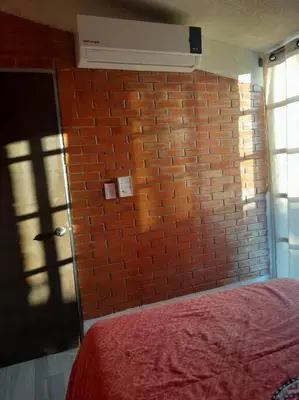 Cama o camas de una habitación en Loft guelaguetza A