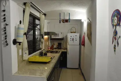 Una cocina o zona de cocina en Casa Gris Alemán