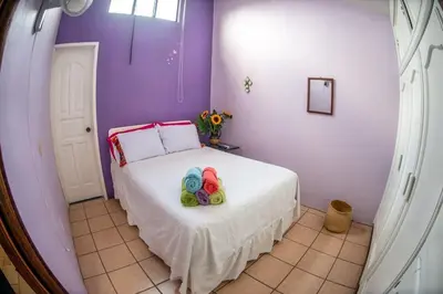 Cama o camas de una habitación en Casa Gris Tule