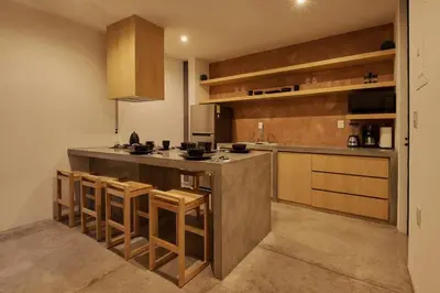 Una cocina o zona de cocina en Hermosa casa ubicada en Oaxaca