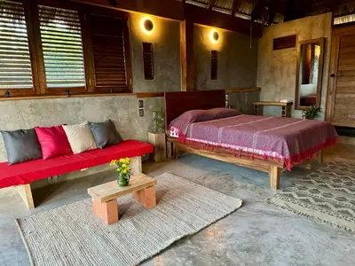 Cama o camas de una habitación en Casa Monika penthouse room