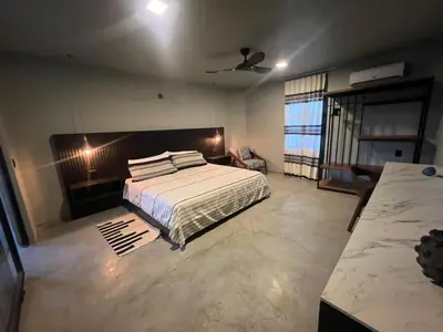 Cama o camas de una habitación en Lofts Marques Oaxaca