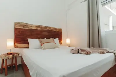 Cama o camas de una habitación en Che Zipolite Hostel & Beach Club