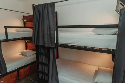 Cama o camas de una habitación en Che Zipolite Hostel & Beach Club