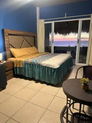 Cama o camas de una habitación en Brisa Del Mar #1