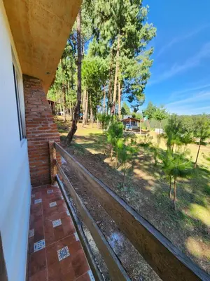 Jardín al aire libre en Chalet Bosque de Zacatlan II