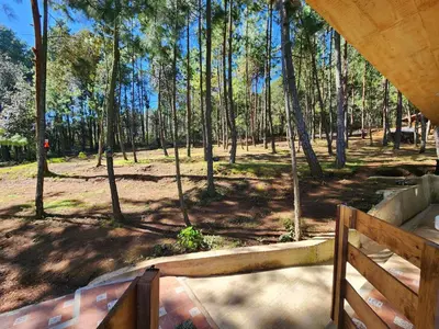 Jardín al aire libre en Chalet Bosque de Zacatlan II