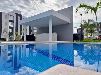 Piscina en o cerca de Bonito departamento planta baja en zona diamante