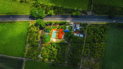 Estancia Vacacional 20 Aguas a vista de pájaro