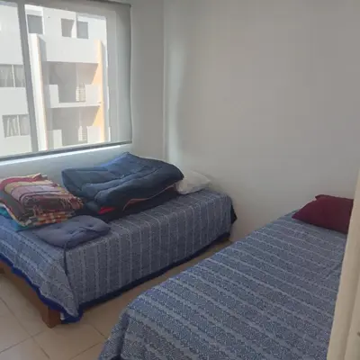 Cama o camas de una habitación en Depto cerca de Tequesquitengo