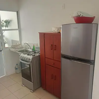 Una cocina o zona de cocina en Depto cerca de Tequesquitengo