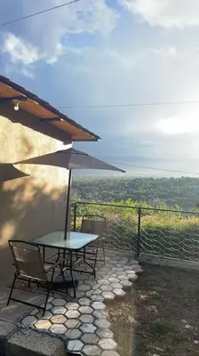 Paisaje cerca de este chalet de montaña