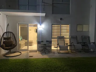 Un patio o zona al aire libre en Apartamento en planta baja