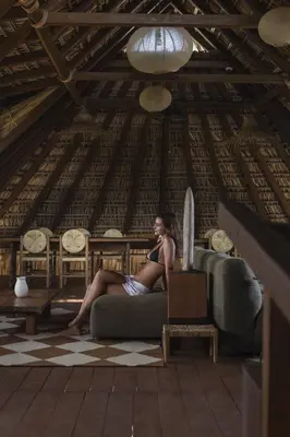 Zona de estar de Casa Yuma, Puerto Escondido