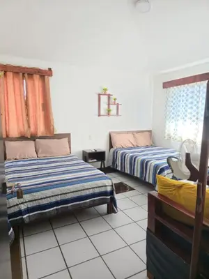 Cama o camas de una habitación en Cómoda habitación Mar