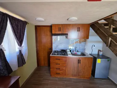 Una cocina o zona de cocina en Cabañas El Marqués Zacatlán con Starlink