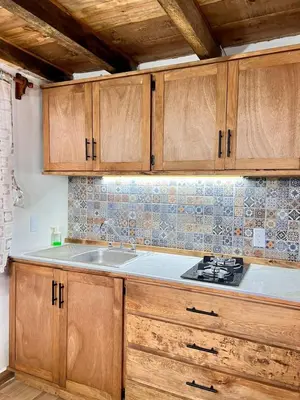 Una cocina o zona de cocina en Cabañas El Marqués Zacatlán con Starlink