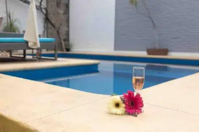 Piscina en o cerca de Linda casa céntrica c/alberca y jacuzzi