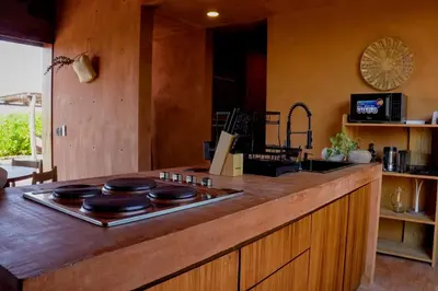Una cocina o zona de cocina en Mazul Puerto Escondido
