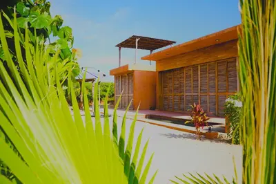 Jardín al aire libre en Mazul Puerto Escondido